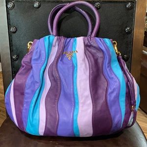 Prada Napa Waves Multi Color Purse (authentic)